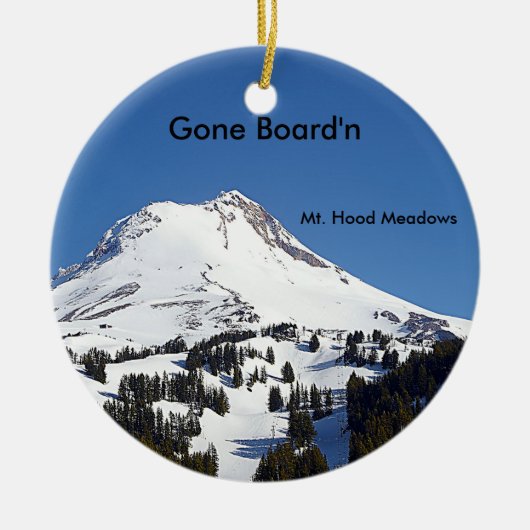 Mt. Hood Meadows Ski Area, Oregon Keramisch Ornament (Voorkant)
