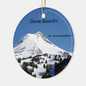 Mt. Hood Meadows Ski Area, Oregon Keramisch Ornament (Links)