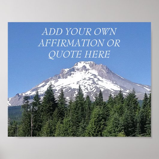 Mt. Hood Mountain  bevestiging/ Quote Poster (Voorkant)