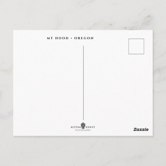 Mt Hood | Oregon Briefkaart (Achterkant)