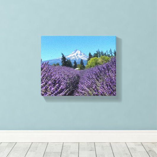 Mt Hood Oregon Canvas Afdruk (Insitu (Houten vloer))
