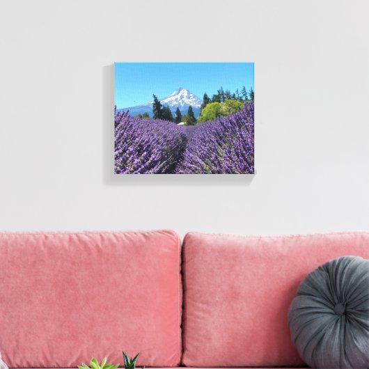 Mt Hood Oregon Canvas Afdruk (Insitu (Woonkamer))