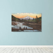 Mt. Hood, Oregon Canvas Afdruk (Insitu (Houten vloer))