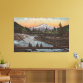 Mt. Hood, Oregon Canvas Afdruk (Insitu (Woonkamer))