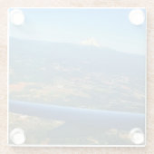 Mt. Hood, Oregon Glazen Onderzetter (Achterkant)