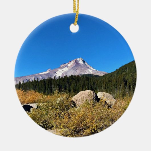 Mt. Hood, Oregon Keramisch Ornament (Voorkant)