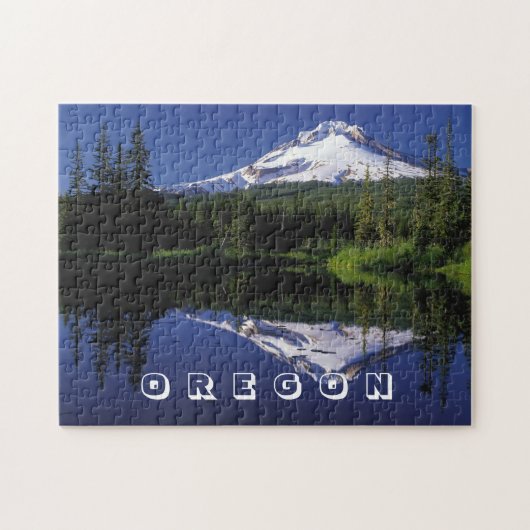 Mt. Hood, Oregon, Lake Reflection Schilderachtig F Legpuzzel (Horizontaal)