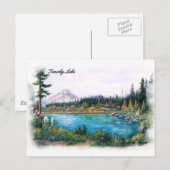 Mt Hood Oregon Original Prints Dolores Egger Briefkaart (Voorkant / Achterkant)