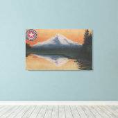 Mt. Hood, Oregon - San Francisco naar Portland Canvas Afdruk (Insitu (Houten vloer))