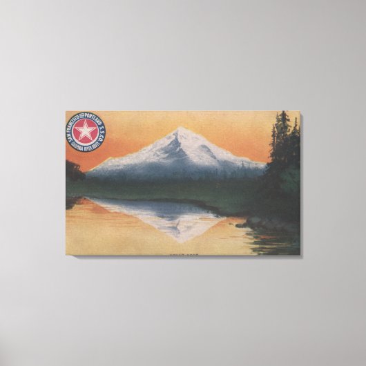 Mt. Hood, Oregon - San Francisco naar Portland Canvas Afdruk (Voorkant)