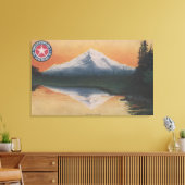 Mt. Hood, Oregon - San Francisco naar Portland Canvas Afdruk (Insitu (Woonkamer))