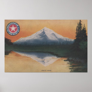 Mt. Hood, Oregon - San Francisco naar Portland Poster