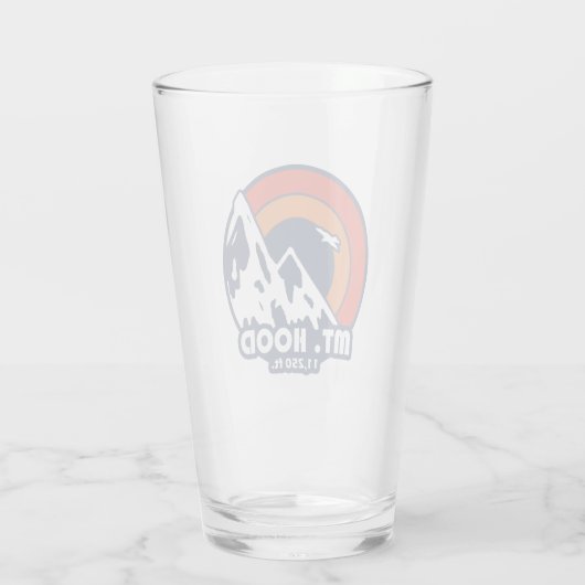 Mt. Hood Oregon Sun Eagle Glas (Achterkant)