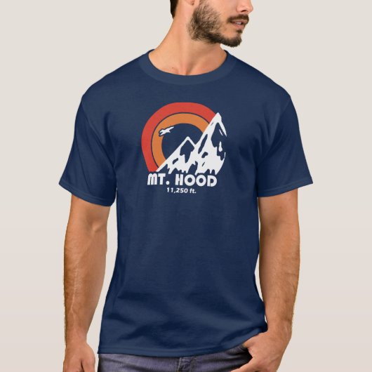 Mt. Hood Oregon Sun Eagle T-shirt (Voorkant)