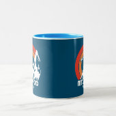 Mt. Hood Oregon Sun Eagle Tweekleurige Koffiemok (Center)
