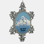 Mt. Hood, Oregon Tin Sneeuwvlok Ornament (Links)