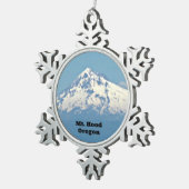 Mt. Hood, Oregon Tin Sneeuwvlok Ornament (Rechts)