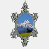 Mt Hood Oregon Tin Sneeuwvlok Ornament (Links)
