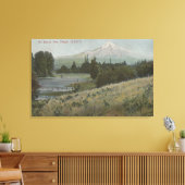 Mt. Hood, Oregon - Uitzicht Berg uit Hood 2 Canvas Afdruk (Insitu (Woonkamer))