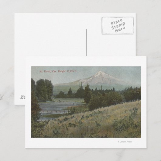 Mt. Hood, Oregon - Uitzicht van Berg uit Hood Briefkaart (Voorkant / Achterkant)