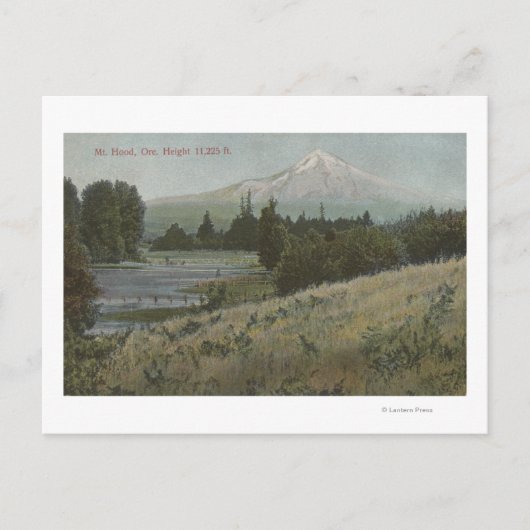 Mt. Hood, Oregon - Uitzicht van Berg uit Hood Briefkaart (Voorkant)