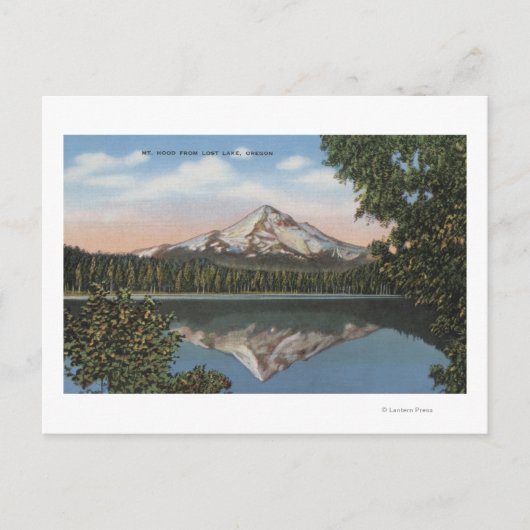 Mt. Hood, Oregon - Uitzicht van bergen uit het ver Briefkaart (Voorkant)
