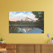 Mt. Hood, Oregon - Uitzicht van bergen van 2 Canvas Afdruk (Insitu (Woonkamer))