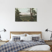 Mt. Hood, Oregon - Uitzicht van de Berg van afgele Canvas Afdruk (Insitu (Slaapkamer))