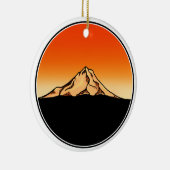 Mt Hood-Ornament Keramisch Ornament (Rechts)