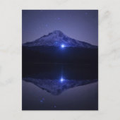 Mt Hood Reflection | Night Time Sky Briefkaart (Voorkant)