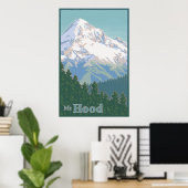  Mt. Hood Travel Poster (Thuiskantoor)