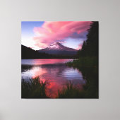 Mt Hood, Trillium Lake, Oregon   Canvas Afdruk (Voorkant)