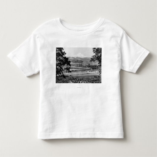 Mt. Hood uit de Hood River Valley-foto Kinder Shirts (Voorkant)