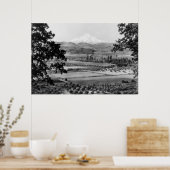 Mt. Hood uit de Hood River Valley-foto Poster (Keuken)