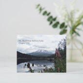 Mt. Hood uit het Trilliummeer Briefkaart (Staand voorkant)
