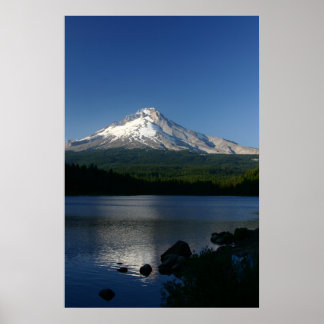 Mt. Hood uit het Trilliummeer Poster