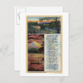 Mt. Hood uit het Uitzicht van het Lost Lake Briefkaart (Voorkant / Achterkant)