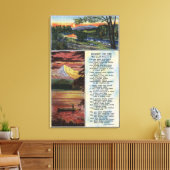 Mt. Hood uit het Uitzicht van het Lost Lake Canvas Afdruk (Insitu (Woonkamer))