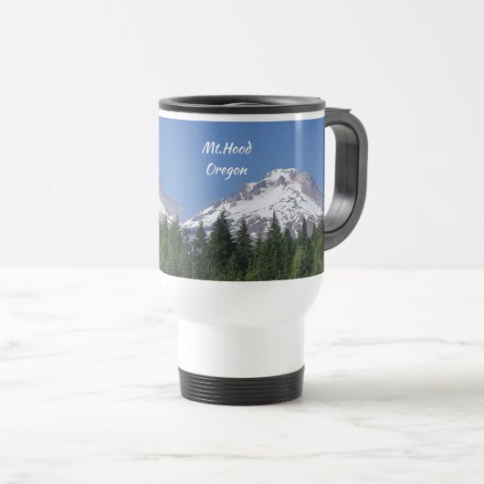 Mt. Hood uit Mount Hood Skibowl Travel Mug Reisbeker (Voorkant rechts)