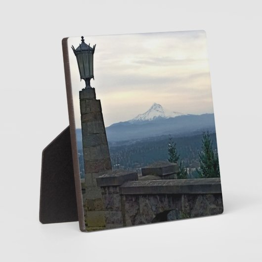 Mt. Hood uit Rocky Butte, Portland, Oregon Fotoplaat (Voorkant)