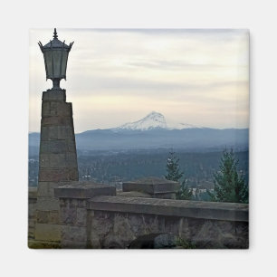 Mt. Hood uit Rocky Butte, Portland, Oregon Magneet