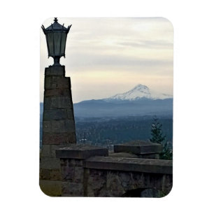 Mt. Hood uit Rocky Butte, Portland, Oregon Magneet