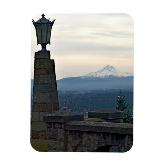Mt. Hood uit Rocky Butte, Portland, Oregon Magneet (Verticaal)
