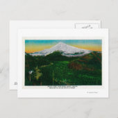 Mt. Hood uit Sandy River, ORMt. Hout, OF Briefkaart (Voorkant / Achterkant)
