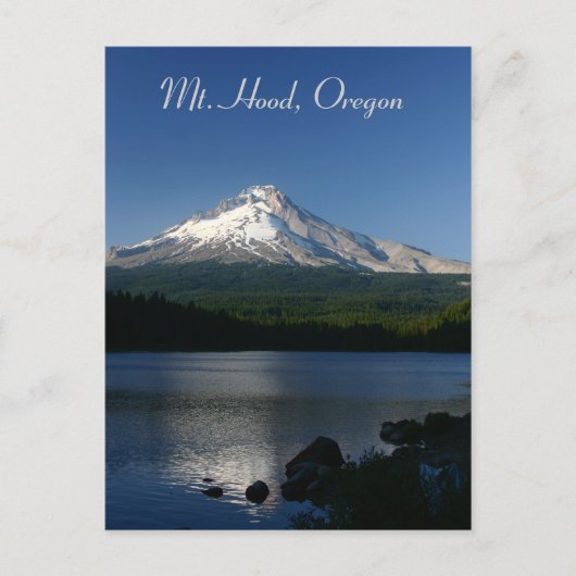 Mt Hood uit Trillium Lake Briefkaart (Voorkant)