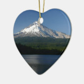 Mt Hood uit Trillium Lake Keramisch Ornament (Links)