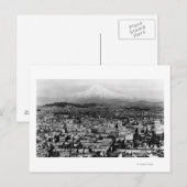 Mt. Hood Uitzicht uit Portland, foto van Oregon Briefkaart (Voorkant / Achterkant)