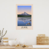 Mt Hood USA Reisposter Poster (Keuken)