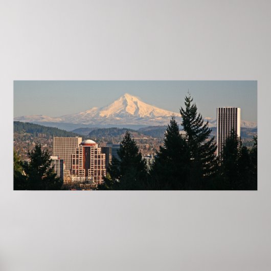Mt. Hood van de Vista-brug in de winter Poster (Voorkant)