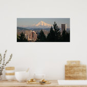 Mt. Hood van de Vista-brug in de winter Poster (Keuken)